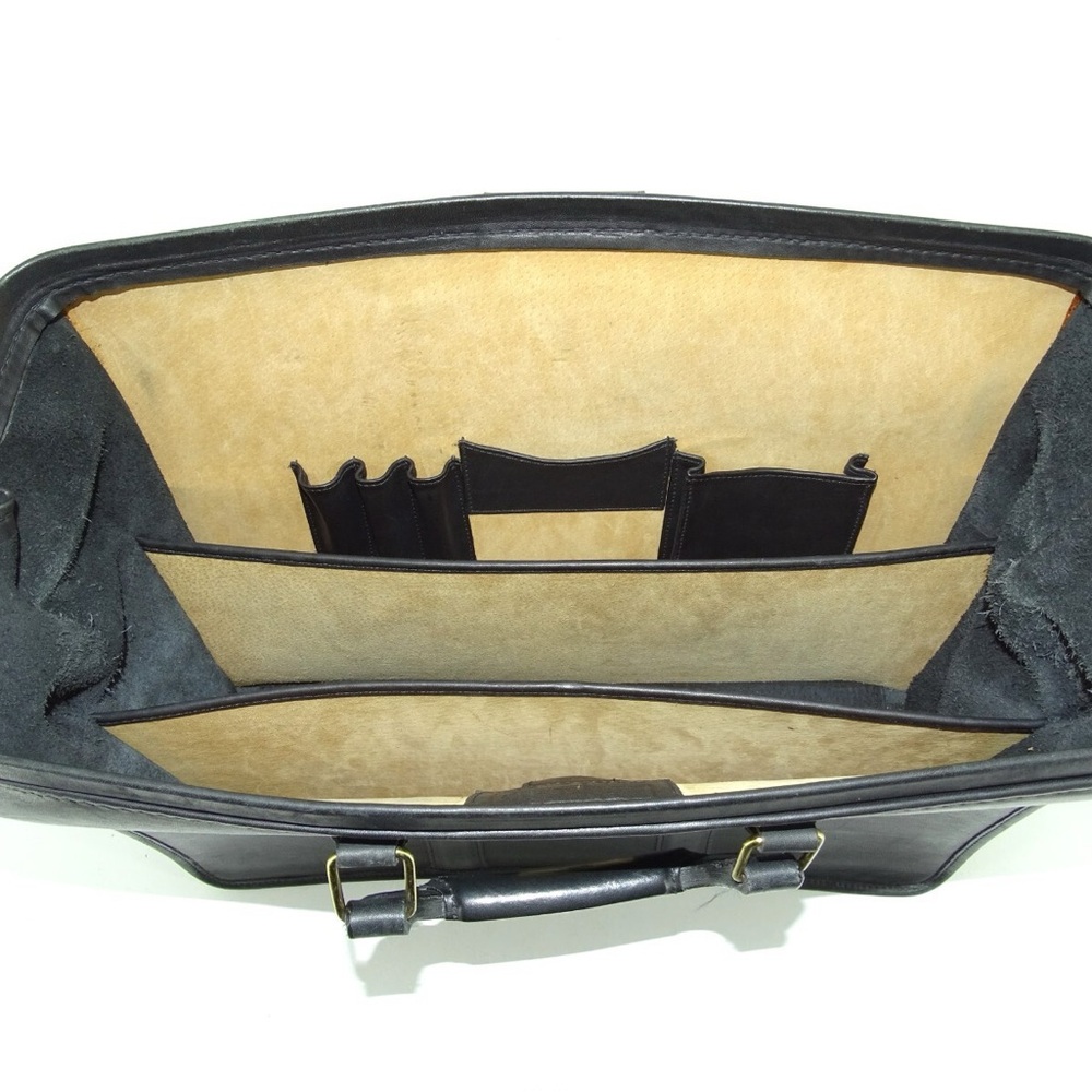 Vintage Coach Dulles 5420 80s USA Black Frame Briefcase Attache Travel Bag - Picture 3 of 16